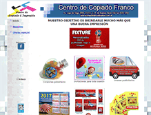 Tablet Screenshot of centrocopiadofranco.com.ar